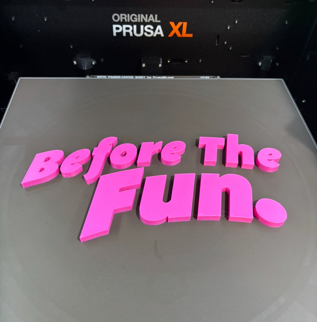 Acrylic Sign w/3D Print