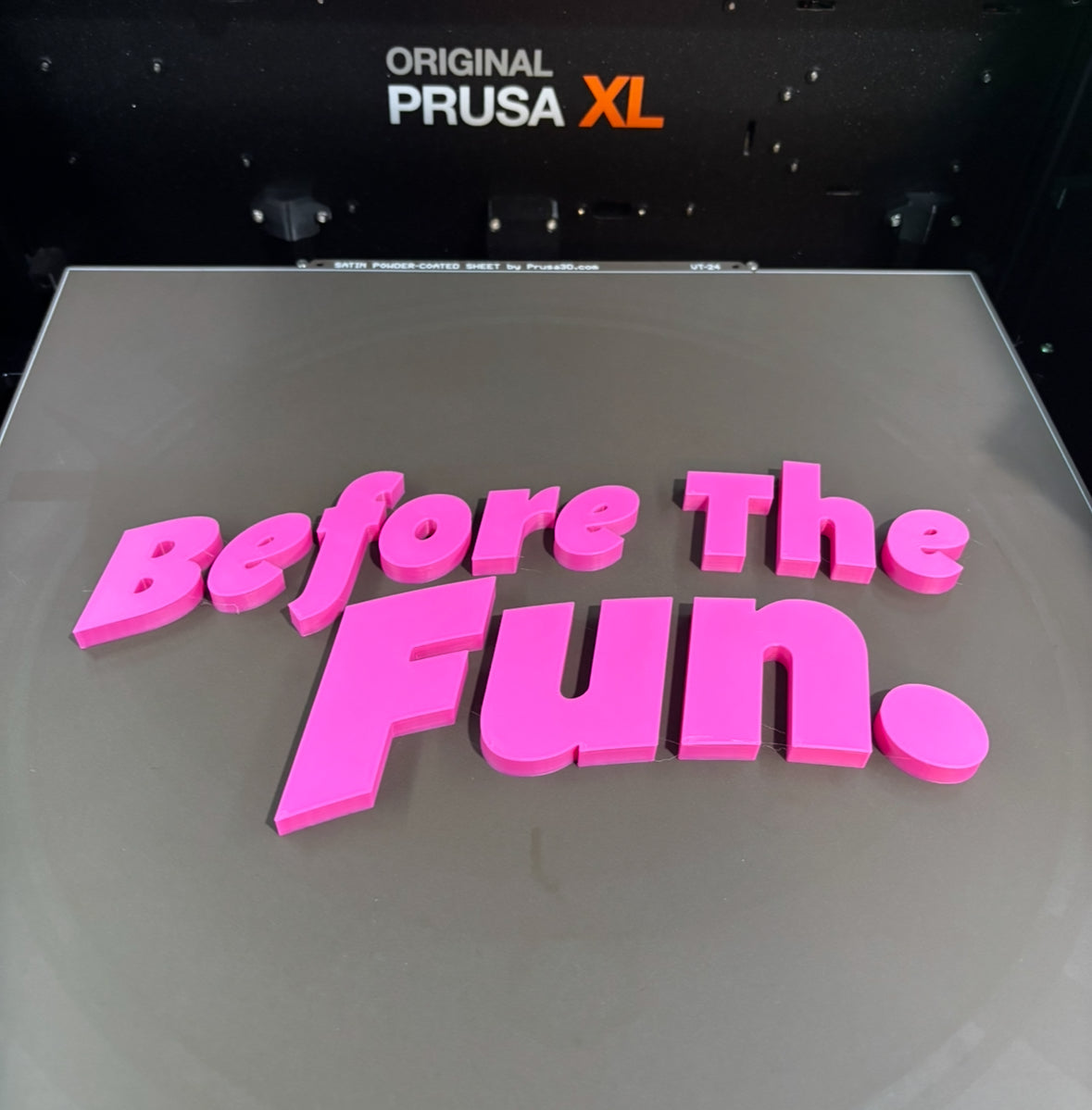 Acrylic Sign w/3D Print